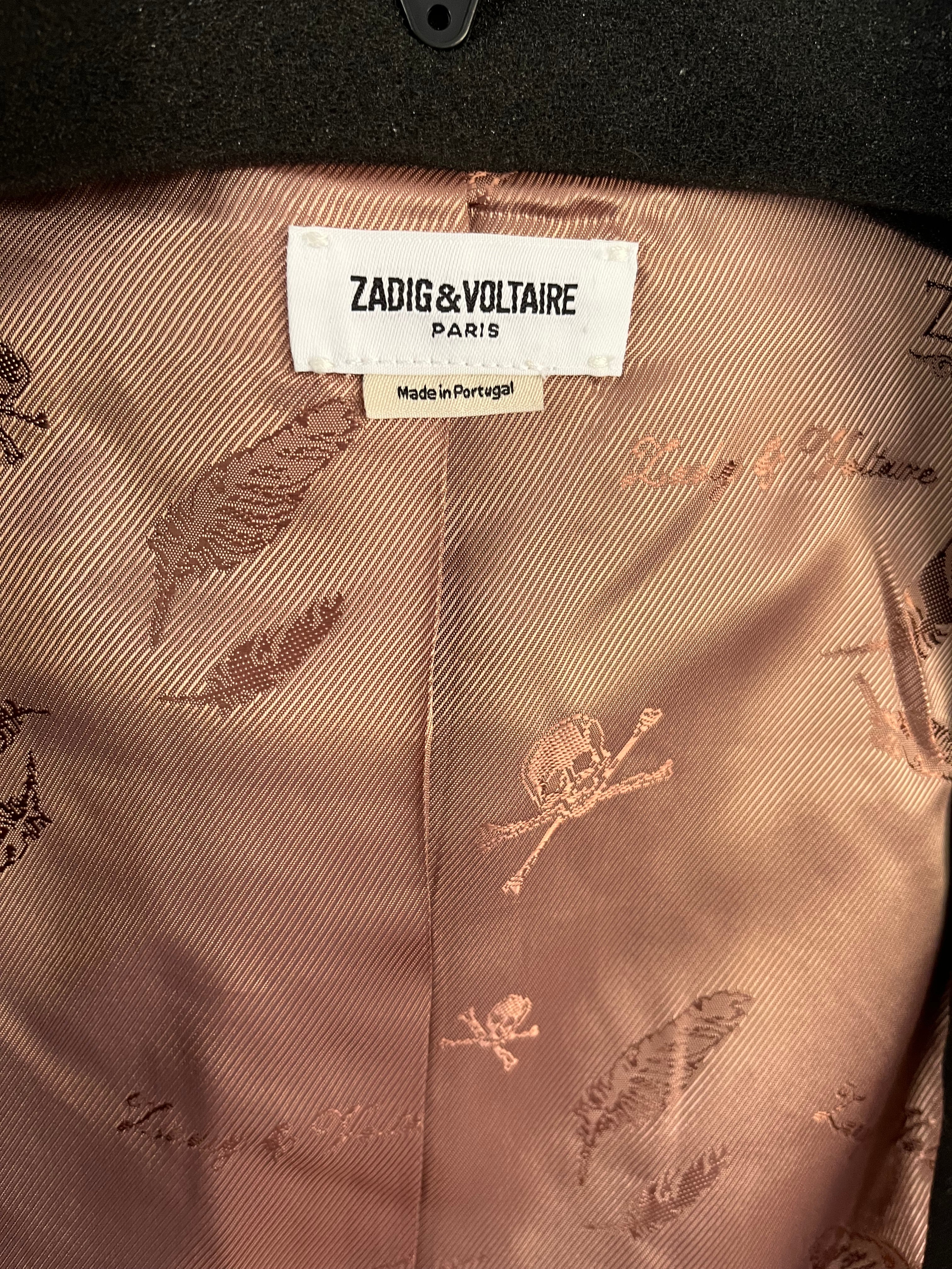 "Zadig & Voltaire" Vedy Embellished Skull Blazer