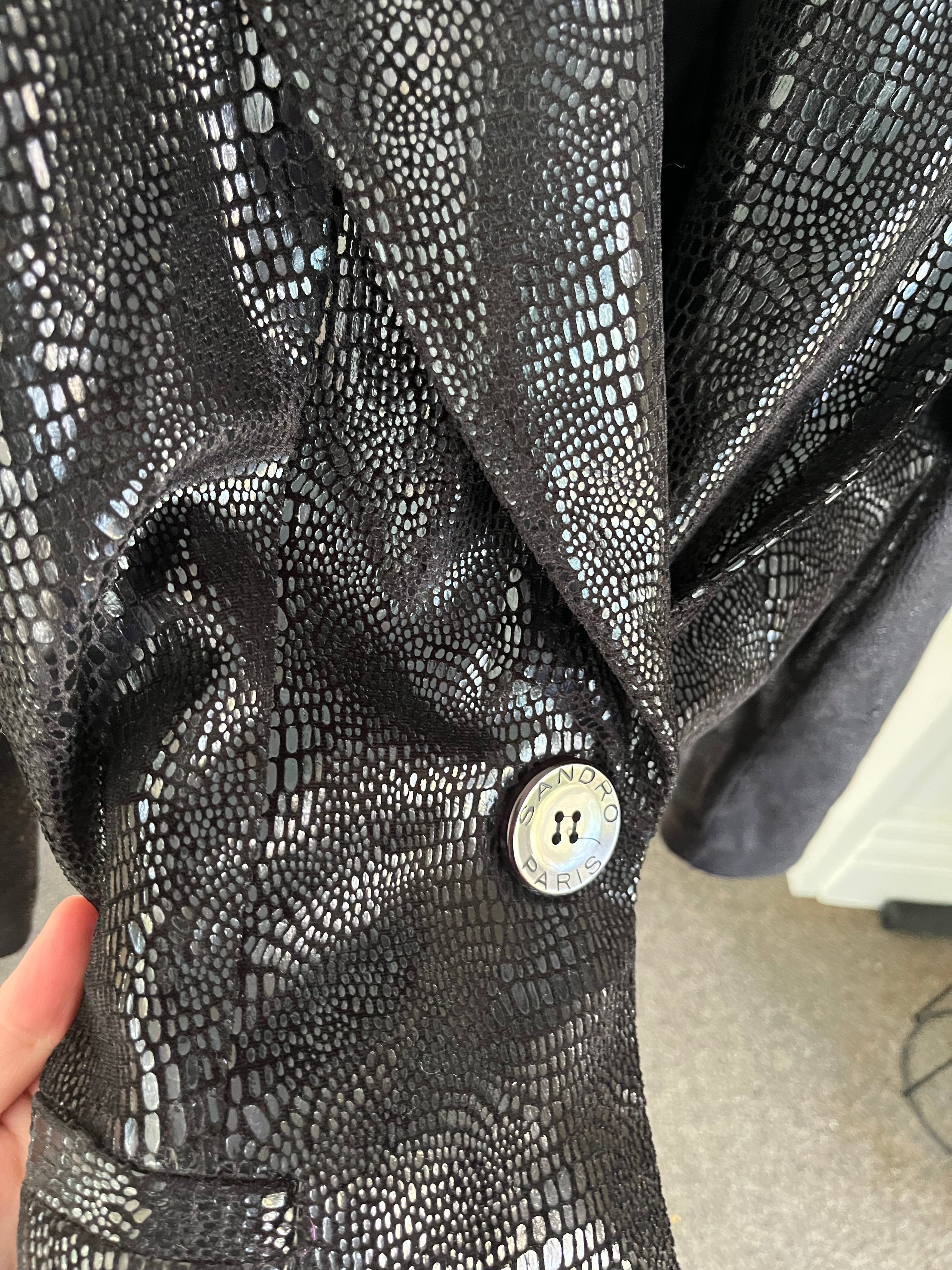 ''Sandro" Blazer and flared pants