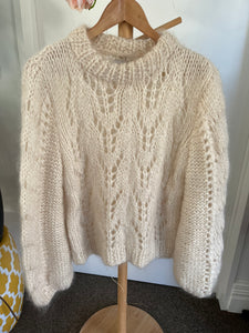 GANNI The Julliard Mohair Jumper White