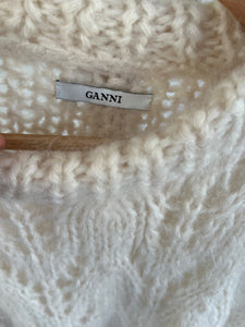 GANNI The Julliard Mohair Jumper White
